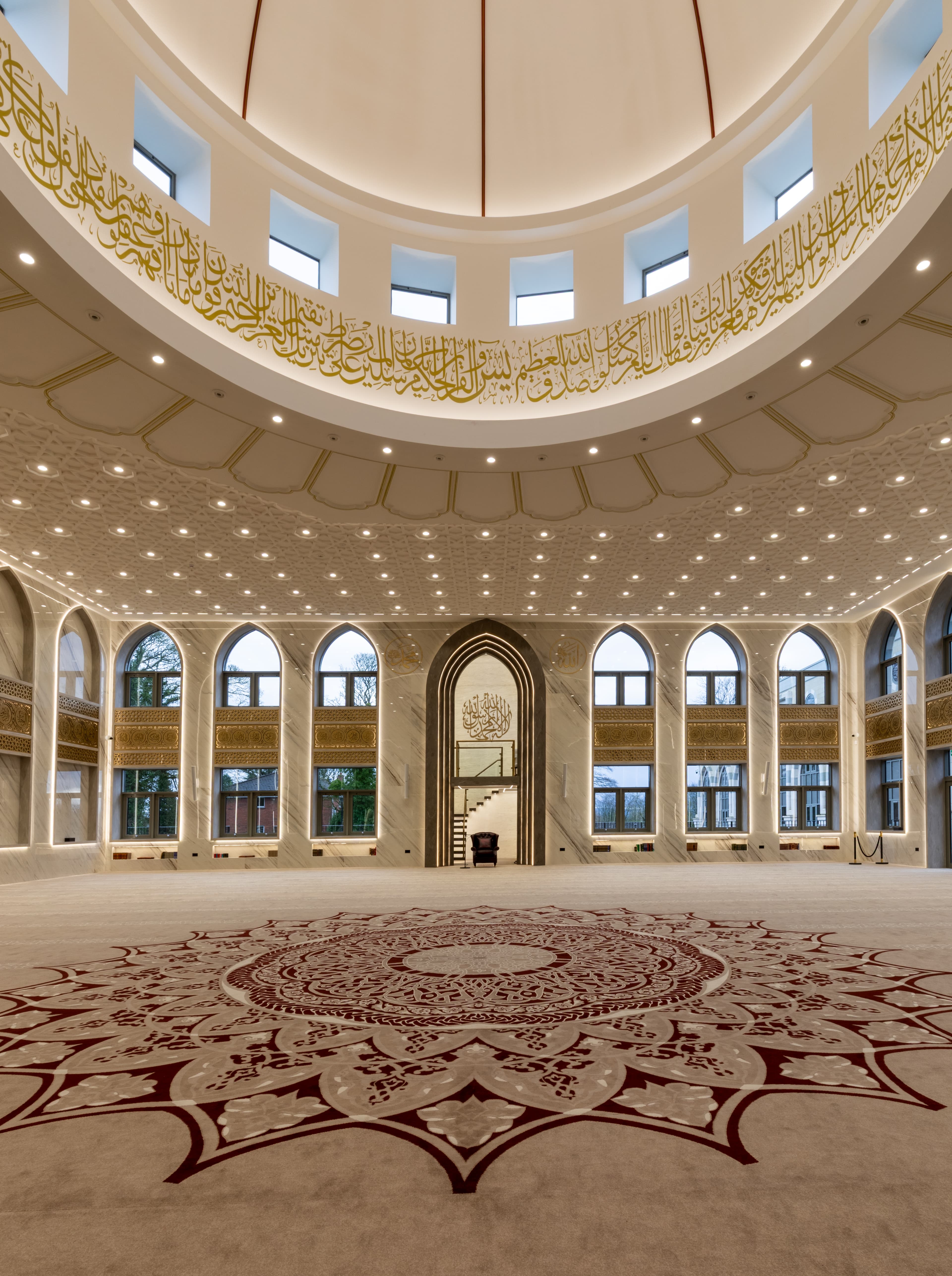 Masjid E Vali prayer hall interior